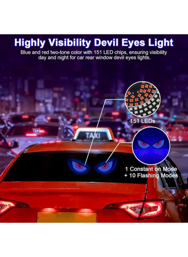 أضواء عيون الشيطان ضوء ليد تفاعلي لتزيين زجاج السيارة - يمكنك تركيبه بنفسك - Image 4