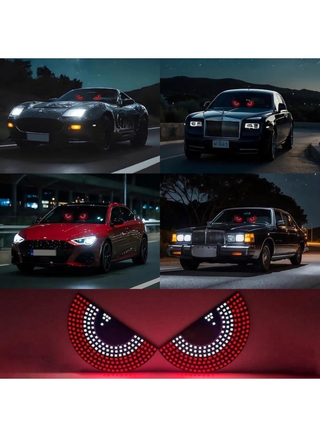 أضواء عيون الشيطان ضوء ليد تفاعلي لتزيين زجاج السيارة - يمكنك تركيبه بنفسك - Image 5