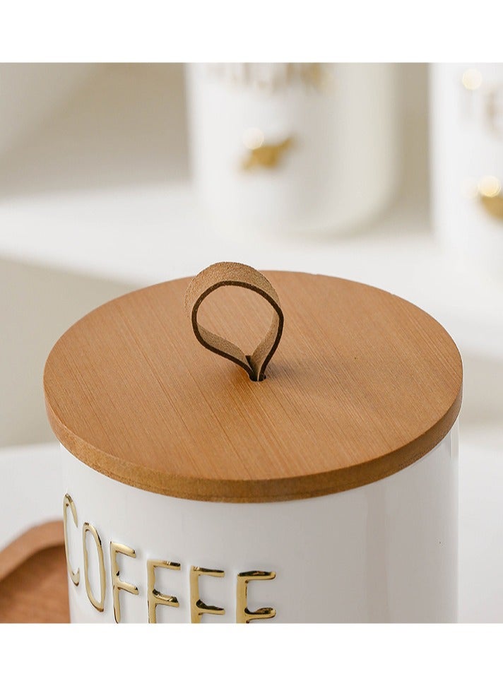 الفاخرة ماتي سيراميك تخزين جرة ، تصميم عصري لتخزين الشاي المنزلي ، حلوى والقهوة ،حاوية القهوة العملية الراقية ، قطعة واحدة - Image 5