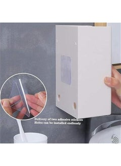 RYNX Tissue Box HolderWall MountedUnder Cabinet Paper Roll Holder Towel StandDispenser Shelf for KitchenToiletPantry Utility Room Laundry Storage OrganizerRectangular Paper Holder Boxes  - Image 5