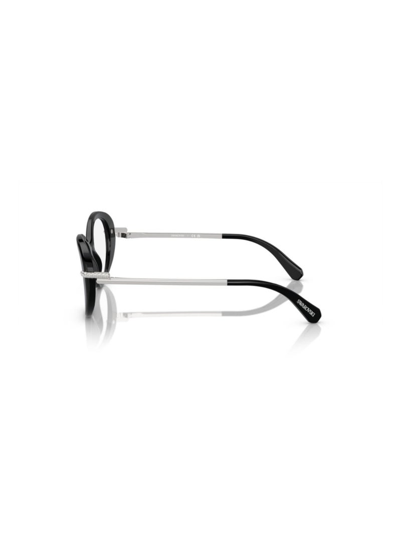 SWAROVSKI Swarovski Woman Oval  Eyeglasses- Sk 2001 - Lense Size:50Mm - Black - Image 2