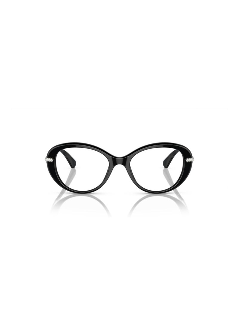 SWAROVSKI Swarovski Woman Oval  Eyeglasses- Sk 2001 - Lense Size:50Mm - Black - Image 4