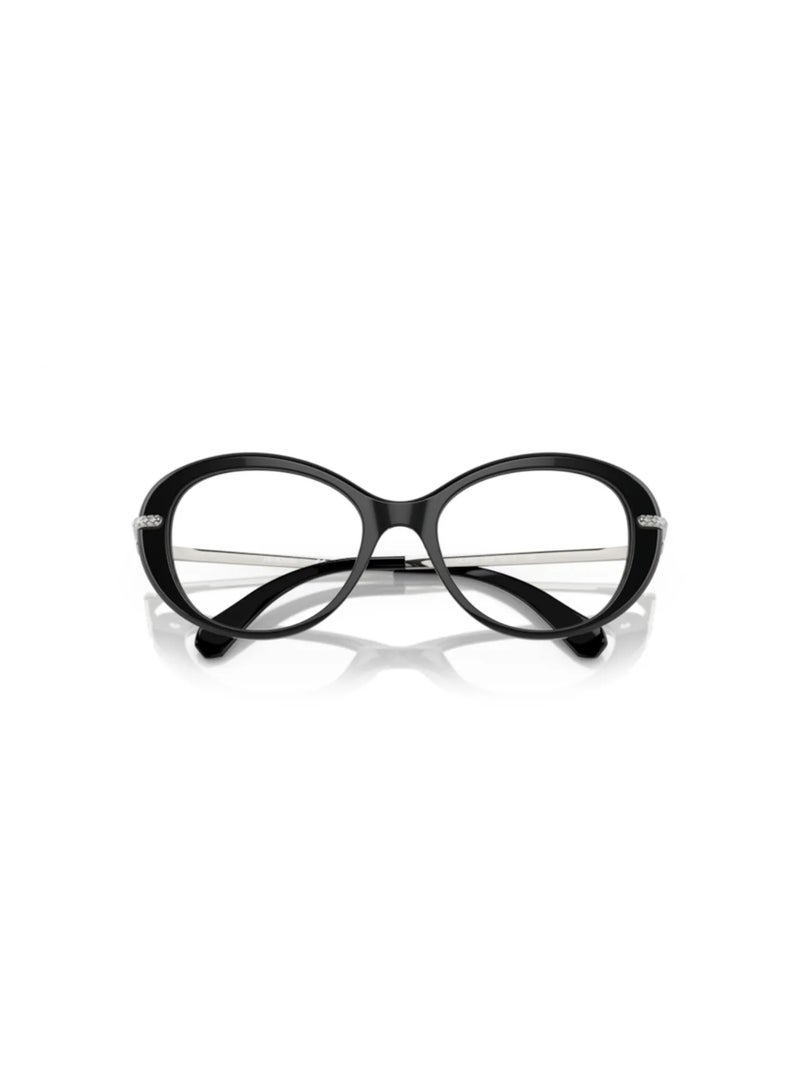 SWAROVSKI Swarovski Woman Oval  Eyeglasses- Sk 2001 - Lense Size:50Mm - Black - Image 5