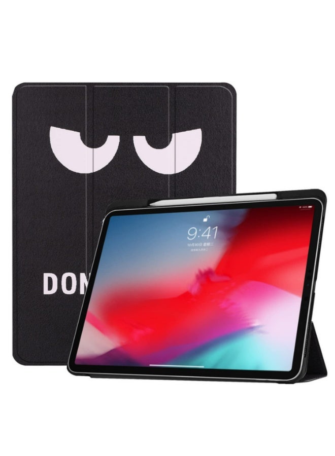 غلاف واحد لجهاز iPad Pro 12.9 إصدار 2018، مع حامل قلم، غطاء ذكي يدعم الإيقاظ/الإسبات، من جلد PU، لجهاز iPad مقاس 12.9 بوصة 2018. - Image 1