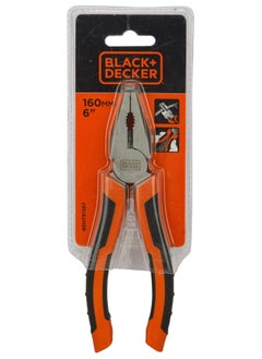 BLACK+DECKER Black+Decker 160Mm Steel Combination Pliers With Bimaterial Handle  - Image 1