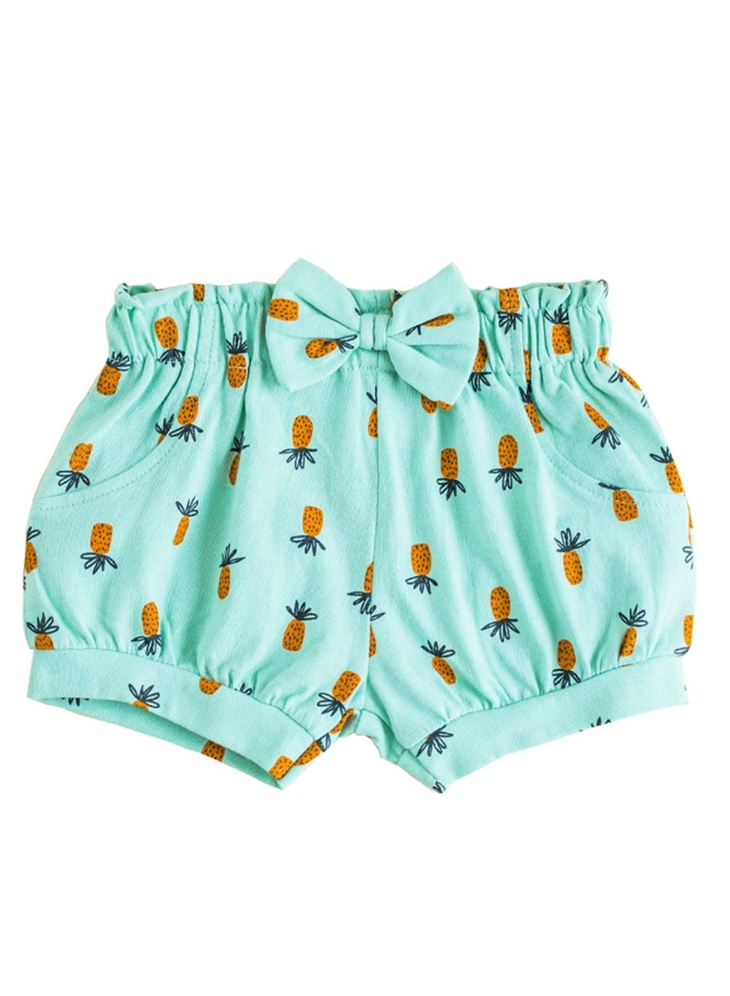 ويني بي شورتات بنات | بلومرز أطفال بمطبوعات ممتعة، بنطال قطني 100% مسامي لحديثي الولادة حتى 24 شهراً - Image 1