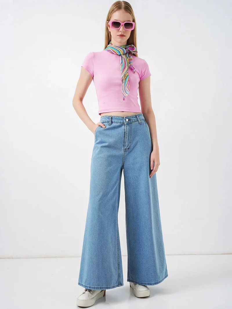 بيغ دارت BDART High Waist Wide Leg Denim Jeans