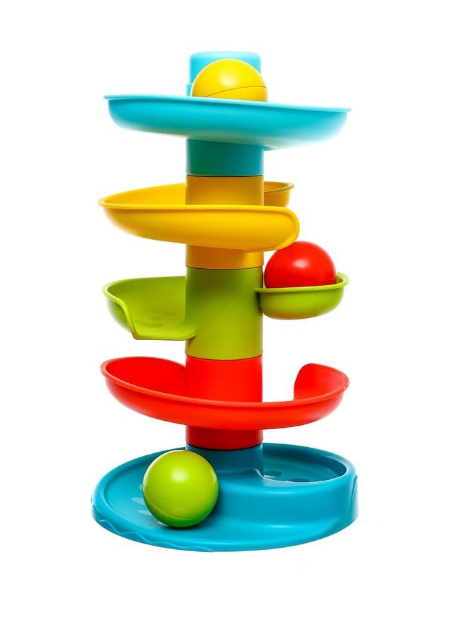 Baby Roll Safe And Reliable Baby Ball Shaped Rattle Toy Set Of 8 Pieces - Multi Color