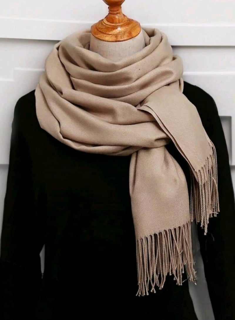Shein 1pc Outdoor Classic Solid Color Windproof Sand Proof Lightweight Shawl Scarf, Suitable For Men And Women - Image 1