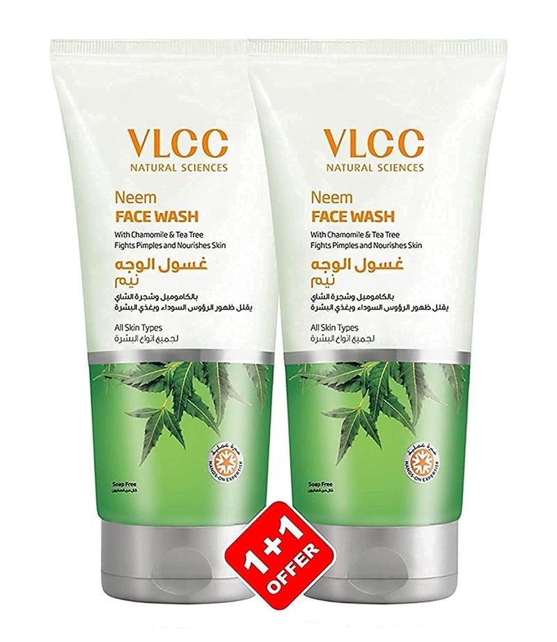 VLCC Neem Face Wash Combo Pack of 2 150 ml2