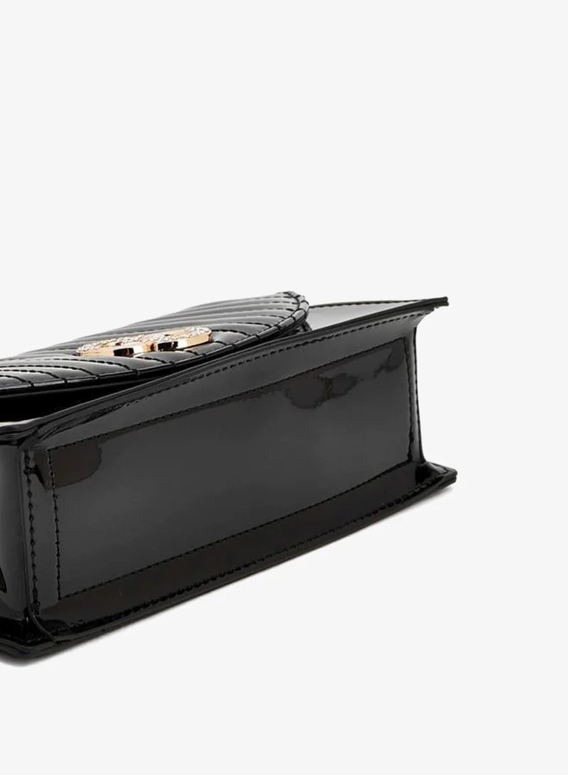 Celeste BLACK Quilted Crossbody Bag With Detachable Chain Strap for Women | Best Price UAE