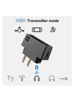 SYOSI Wireless Bluetooth Transmitter, Low Latency Bluetooth 5.0 Audio Adapter for Connecting Wireless Headphones/Earbuds, Works with All 3.5mm Aux Jacks on Airplanes, Gym Equipment, TVs  - Image 2