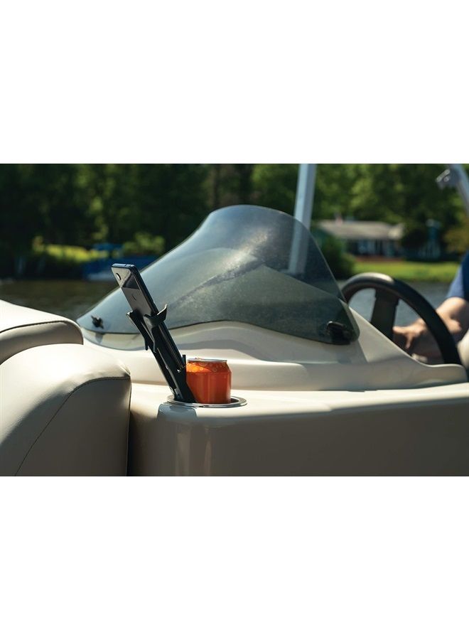 KURYAKYN 6474 Free-Flex Cup and Cell Phone Device Holder: Mounts in Cars, Trucks, Vans, UTVs with Flexible Arms Securing Various Phones/Cases, Black - Image 5