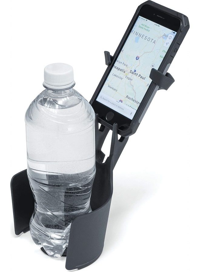 KURYAKYN 6474 Free-Flex Cup and Cell Phone Device Holder: Mounts in Cars, Trucks, Vans, UTVs with Flexible Arms Securing Various Phones/Cases, Black - Image 1