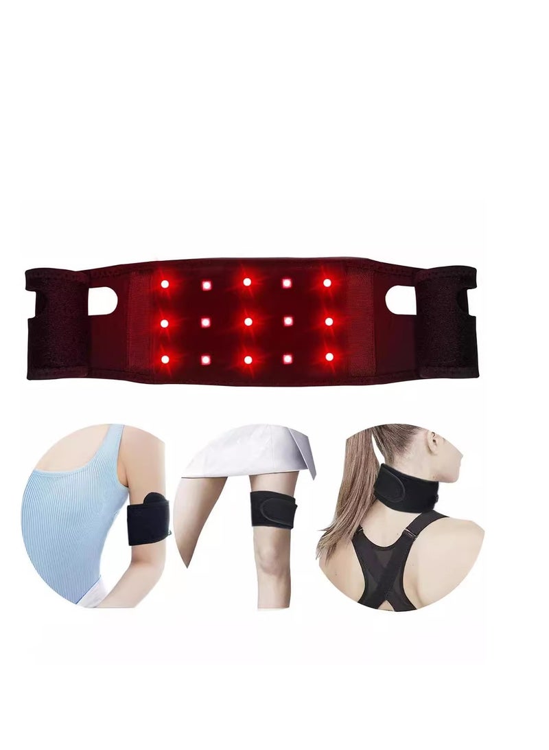 Red Light Therapy Belt for Neck, Infrared Light Therapy Flexible Wearable Wrap Pad, Red Light Therapy Device for Body Back Shoulder Waist Muscle Pain Relief for Women Gift