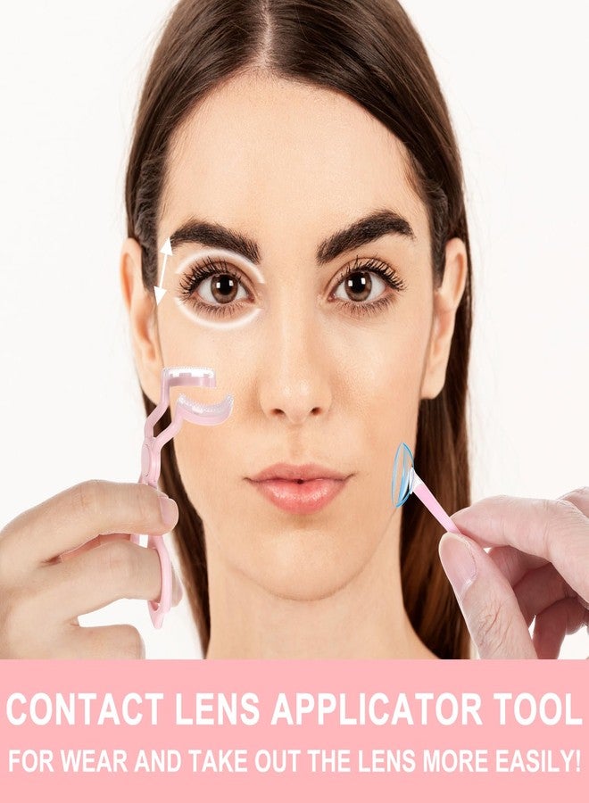 oruola أداة تطبيق عدسات أوروولا، أداة تطبيق العدسات، أداة إزالة العدسات للعدسات اللينة، مجموعة أدوات إدخال العدسات تشمل ملاقط، علبة عدسات، ومكبس شفط لإزالة العدسات - Image 3