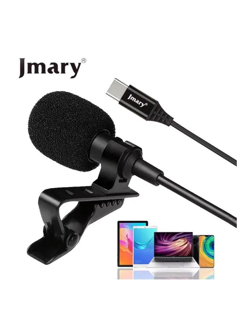 Jmary MCR2 Professional Type C Interface lapel mic 3.5mm micro type Mic Mobile Phone PC voice lavalier microphone - Image 5