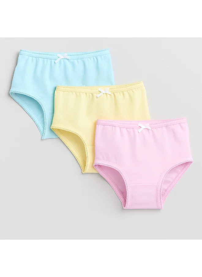 فكتور اند جين 3-Pack Briefs for Girls – Soft Cotton Pastel Underwear Set