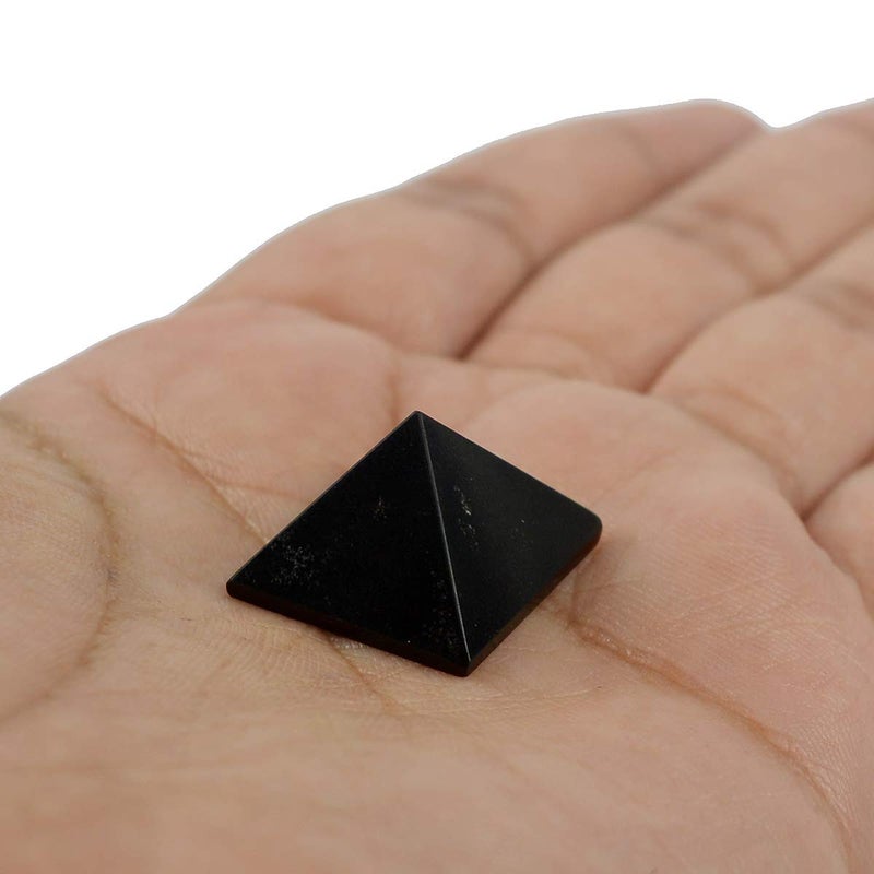 Crystu Natural Black Agate Pyramid for Reiki Healing and Crystal Healing Stone Pyramid Size 10-15 mm (Color : Black) Pack of 1 pc - Image 5