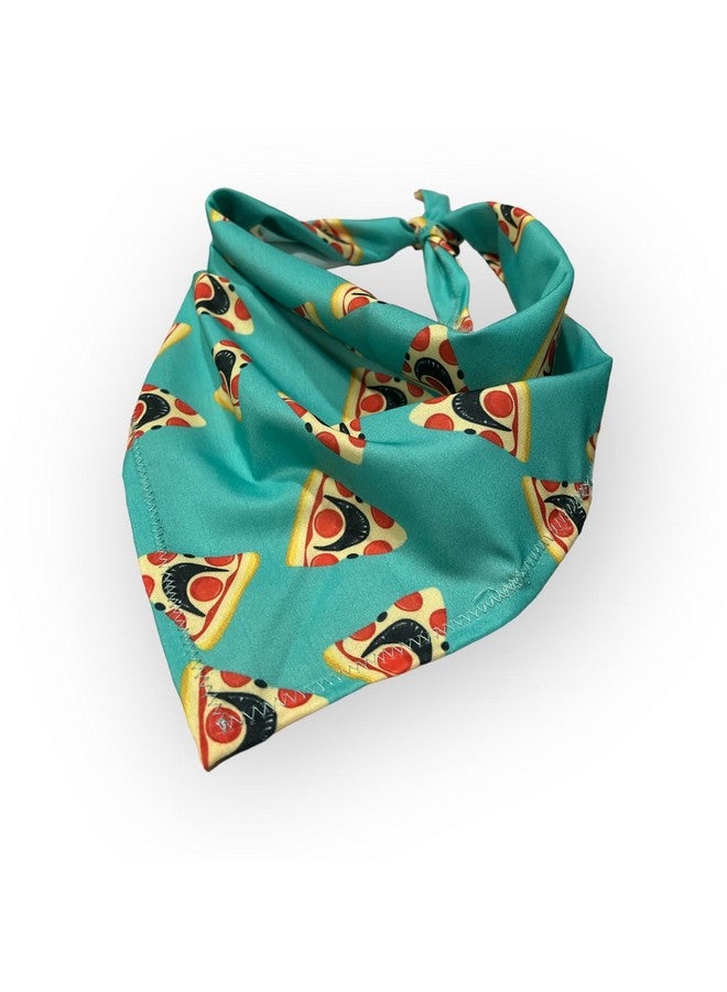 W Brings Pizza Or Shark Dog Bandana/Scarf | This Stunning Gorgeous Design Dog Bandana Scarf Is Perfect Styling Accessory For Dogs Large, Medium & Small. One Size Fits All. - Image 4