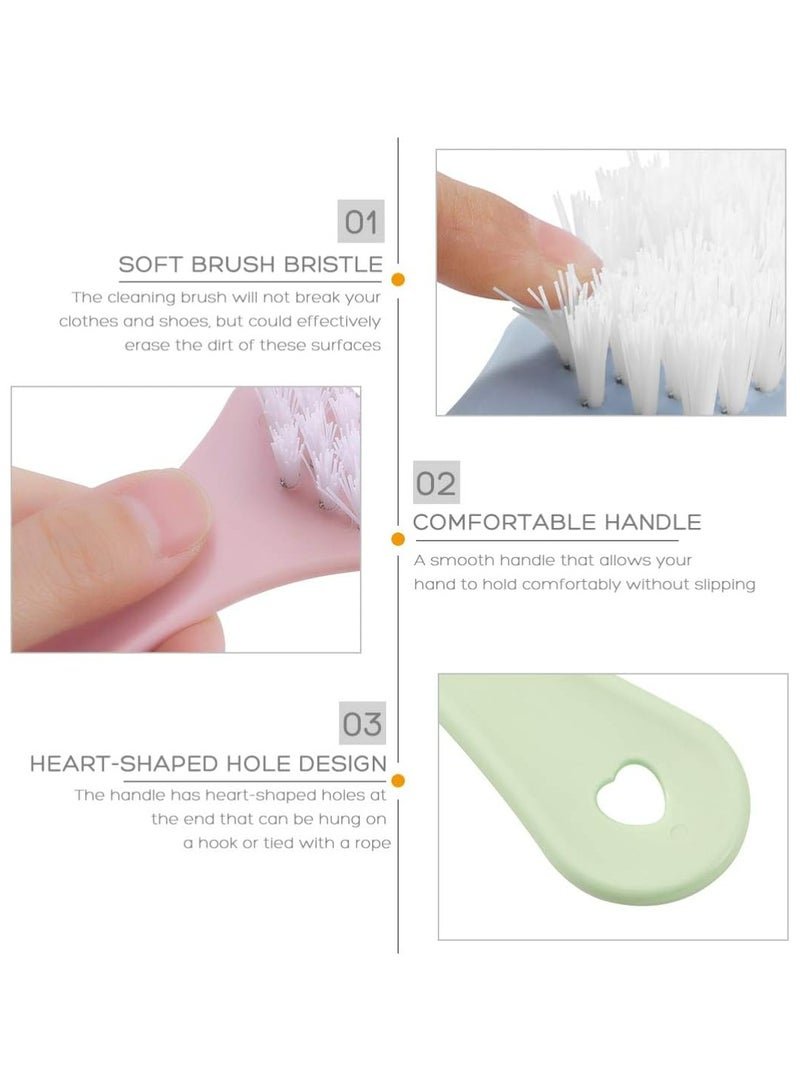 Oasisgalore 3Pcs Scrub Brush With Handle Household Cleaning Tool For Leather Cleaning Shoes Boot Clothes - Image 2