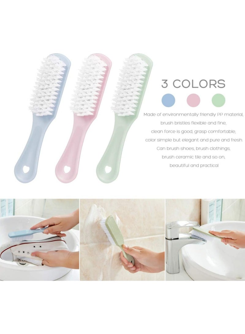 Oasisgalore 3Pcs Scrub Brush With Handle Household Cleaning Tool For Leather Cleaning Shoes Boot Clothes - Image 3