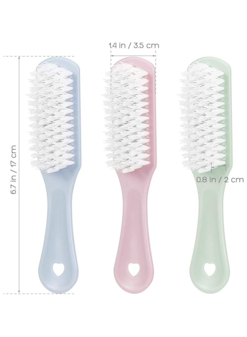 Oasisgalore 3Pcs Scrub Brush With Handle Household Cleaning Tool For Leather Cleaning Shoes Boot Clothes - Image 4