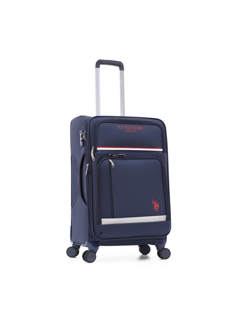 يو اس بولو اسن U.S. Polo Assn. 3-Piece Softshell Luggage Set | 20" 24" 28" Spinner Suitcases with TSA Lock - Complete Travel System