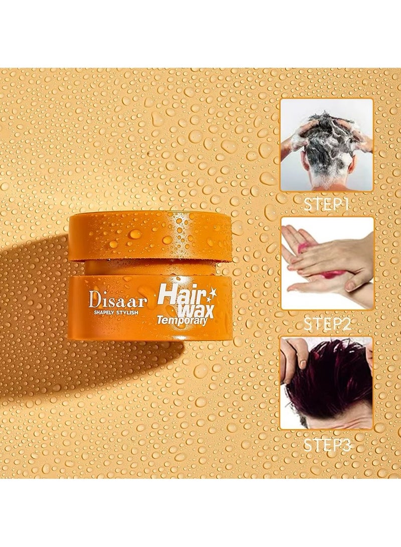 Disaar Shapely Stylish Hair Wax Temporary Instant  Color Easy To Clean Without Damaging Hair  Gold - Image 2