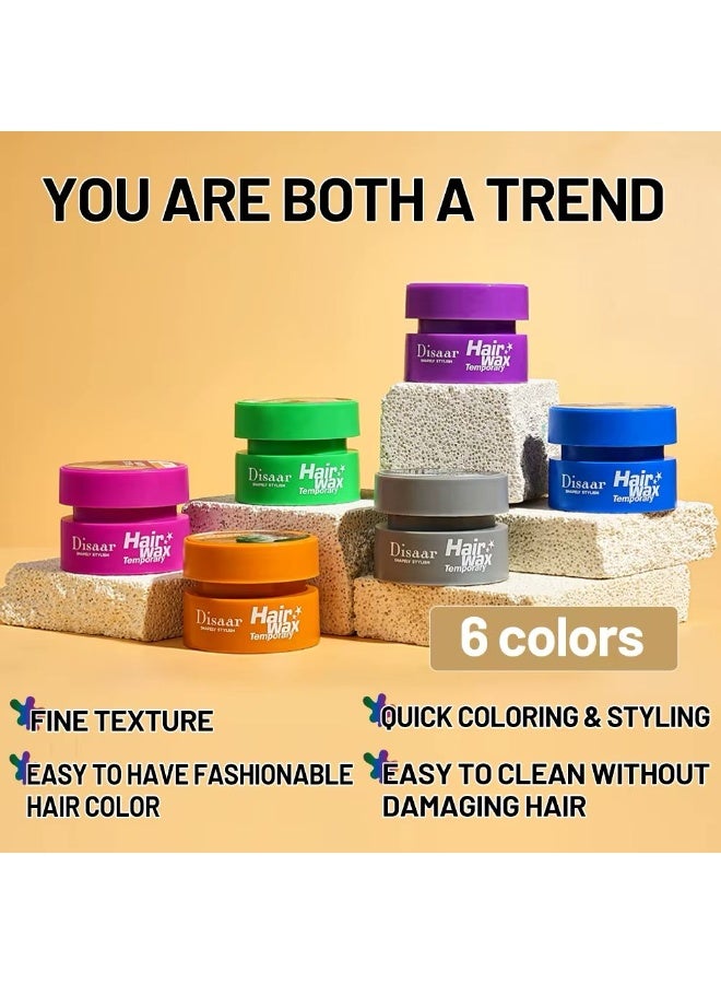 Disaar Shapely Stylish Hair Wax Temporary Instant  Color Easy To Clean Without Damaging Hair  Gold - Image 5