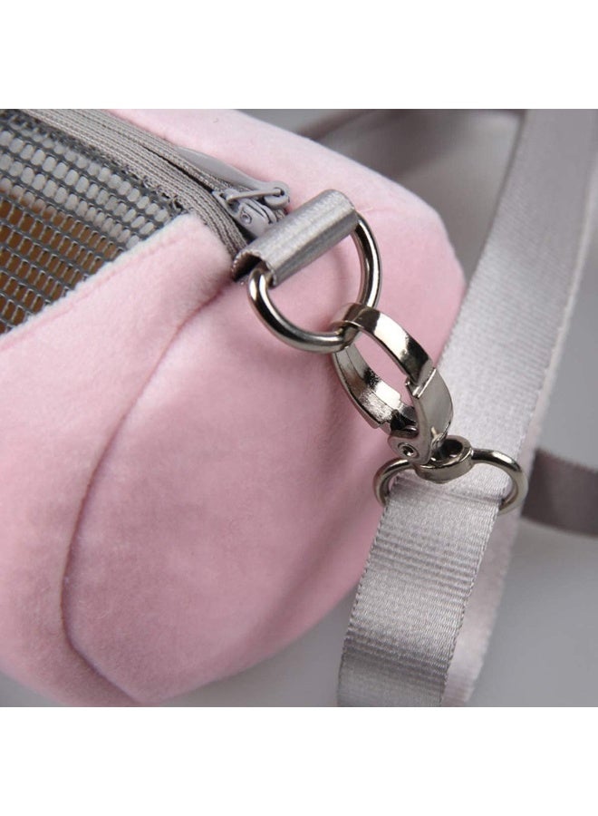 Sylqvxh Hamster Carrier Bag Portable Outdoor Travel Handbag with Adjustable Single Shoulder Strap for Hamster Small Pets - Image 2