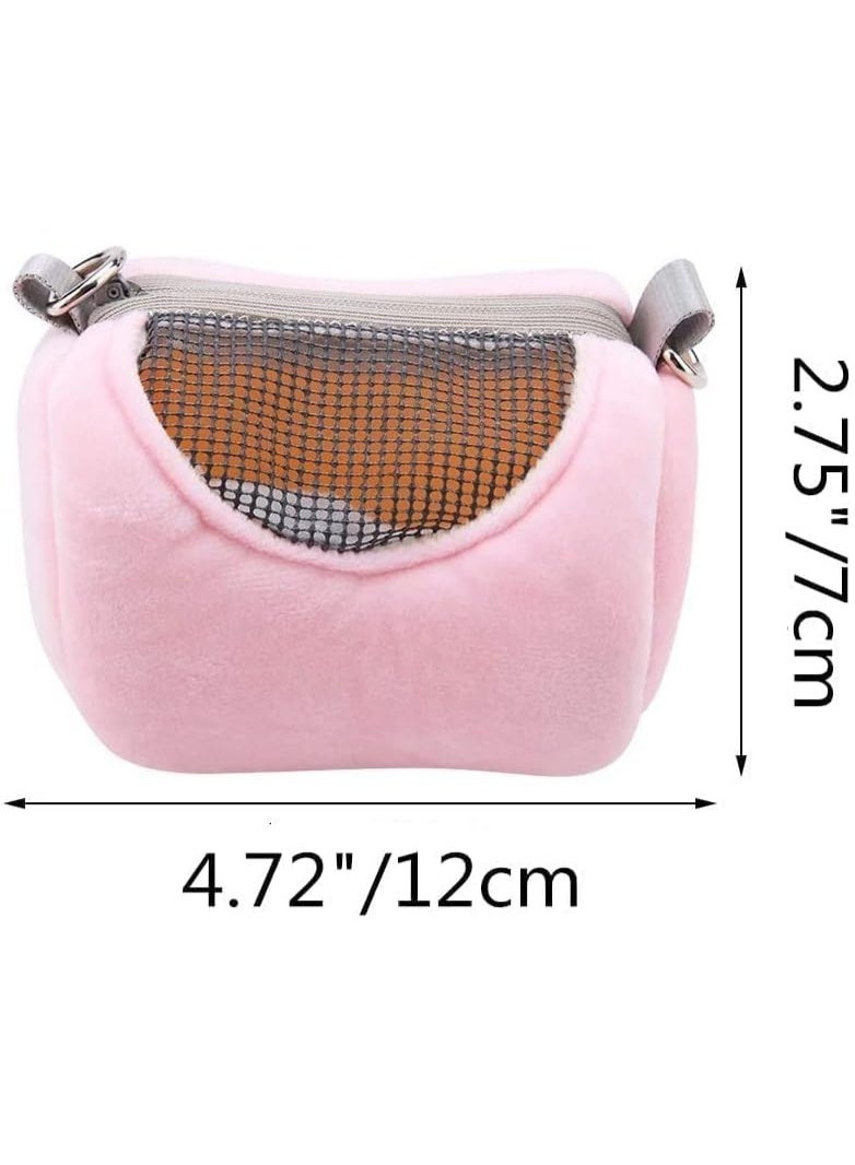 Sylqvxh Hamster Carrier Bag Portable Outdoor Travel Handbag with Adjustable Single Shoulder Strap for Hamster Small Pets - Image 3