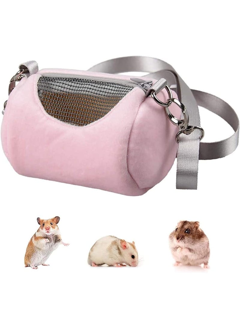 Sylqvxh Hamster Carrier Bag Portable Outdoor Travel Handbag with Adjustable Single Shoulder Strap for Hamster Small Pets - Image 1