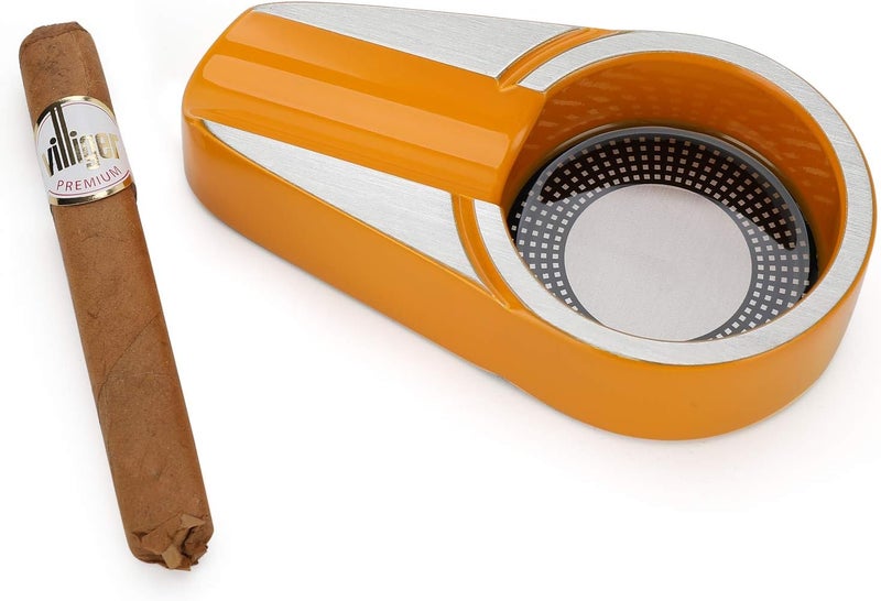 CiTree Cigar Travel Ashtray, Metal (Yellow) - Image 3