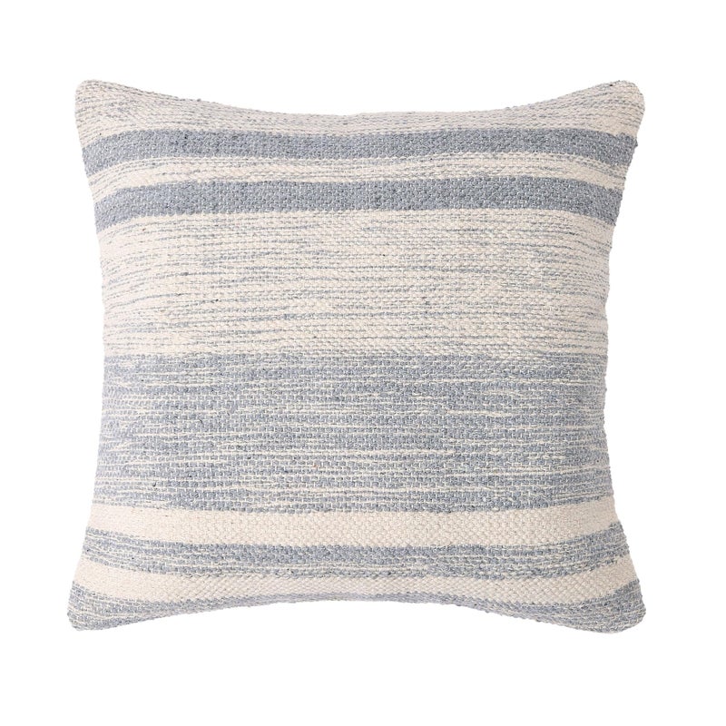 Red Earth REDEARTH Â· Tufted Throw Pillow Cushion Covers - Boho Textured Woven Decorative Cases Set for Couch - Sofa - Bed - Farmhouse - Chair - Patio - Outdoor - car - 100% Cotton (18x18 ; Gray) Pack of 2 - Image 4