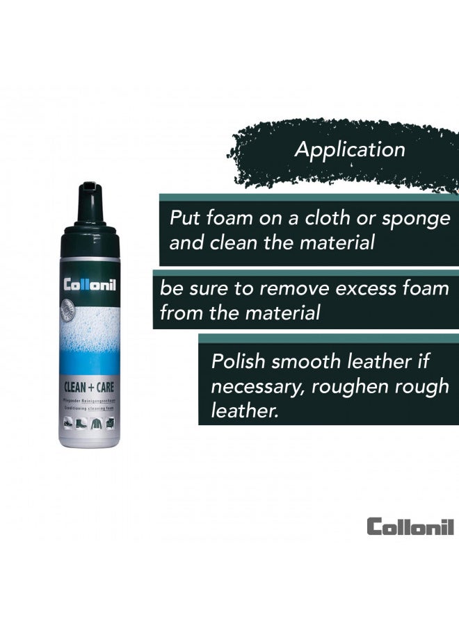 Collonil Clean & Care Universal Cleaning Foam for all materials 6.76 Fl Oz - Highly effective cleansing formula for gentle, effortless cleaning - removes even deep-seated dirt completely - pzsku/ZE6443F301A6C21081395Z/45/_/1728156781/4fe52f6c-793b-4601-b75d-c8c32f508b44