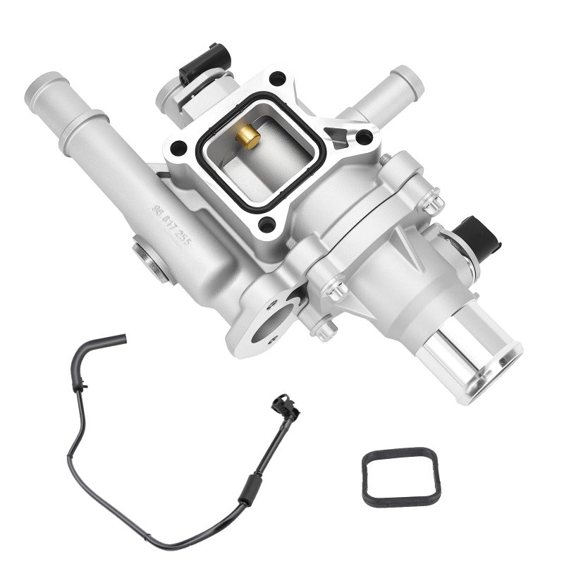 C-Tzu Upgrade Aluminium Thermostat Housing Assembly with Throttle Body Inlet Heater Pipe for Chevrolet Cruze 20112016 Sonic 20122018 Trax 20132020 Replaces 25199824 25192228 25192904 - Image 2