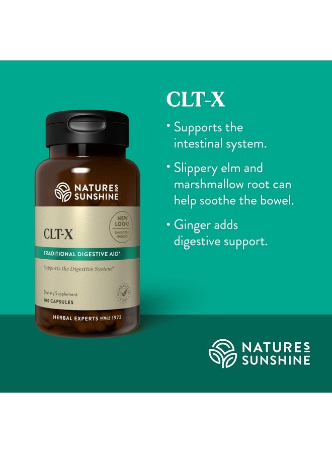 Nature's Sunshine Cltx 100 Capsules Natural Help For Intestinal Issues Through Powerful Herbs Including Slippery Elm Bark And Marshmallow Root - Image 5