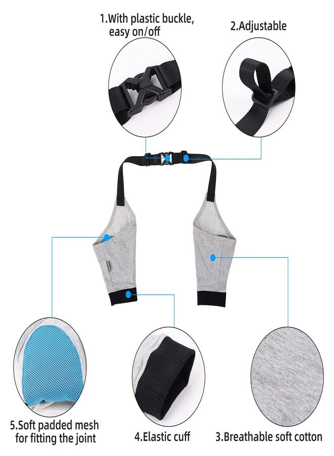 MIPPO® Dog Elbow Protector, Front Leg Knee Protector Pad, Adjustable Strap, Lightweight Soft Comfortable, Keep Pet Wounds Clean, Elastic Cuffs Design to Fit Dog's Body | Grey | XL - Image 5