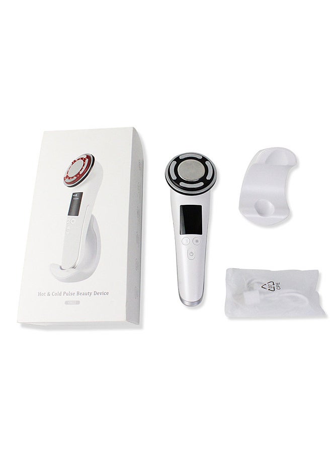 Bestauty Hot and Cold Pulse Beauty Device with Base, High-frequency Vibration Clean Absorb Colorful Light Electric Muscle Stimulation Micro-current Pulse Beauty Instrument