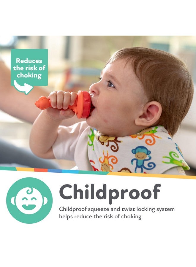 نوبي مغذي نوبي سيليكون للأطفال - لعبة ناعمة لإطعام وتسنين الأطفال - 10 أشهر فأكثر - قنفذ مائي - Image 3