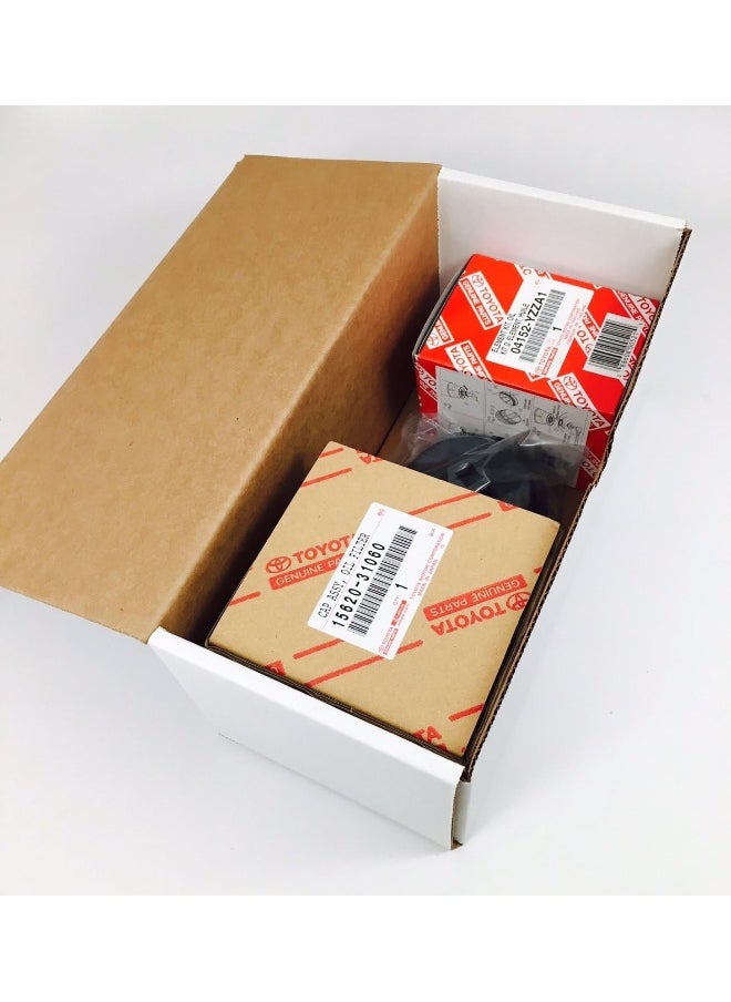 APSG - Genuine 04152-YZZA1 oil filter with Genuine 15620-31060 Oil Filter Housing Cap and 15643-31050 Cap Plug includes APSG Wrench and crush washer - Image 1