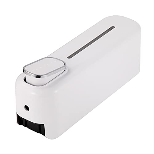 Bath Guru Multi Purpose ABS Wall Mounted Plastic Liquid Soap Dispenser/Shampoo Sanitizer Conditioner Lotion Gel Dispenser for Bathroom Kitchen 350 Ml (3, Slim White) - Image 3