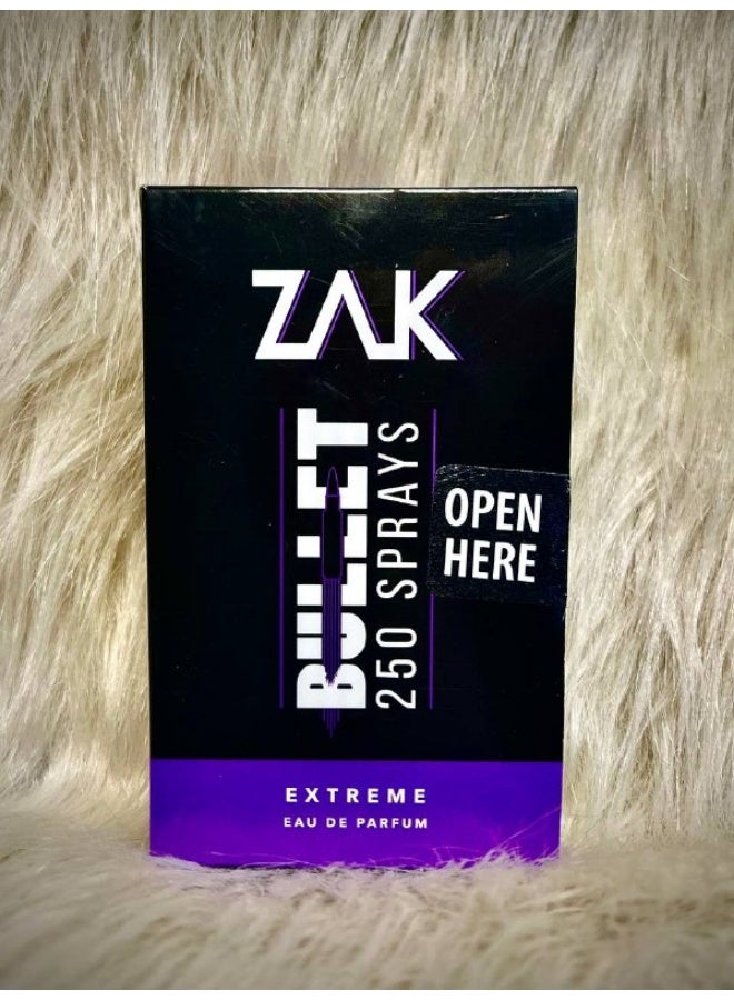 Zak Bullet Sprays Extreme Eau De Parfum - 25 Ml (Packaging may vary)