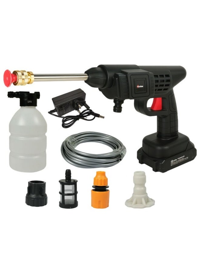 KRAWN KW-41220 Cordless High-Pressure Washer with Foam Pot & Nozzles – 452 PSI, 5M Pipe, Portable Cleaning Tool Kit - Image 1