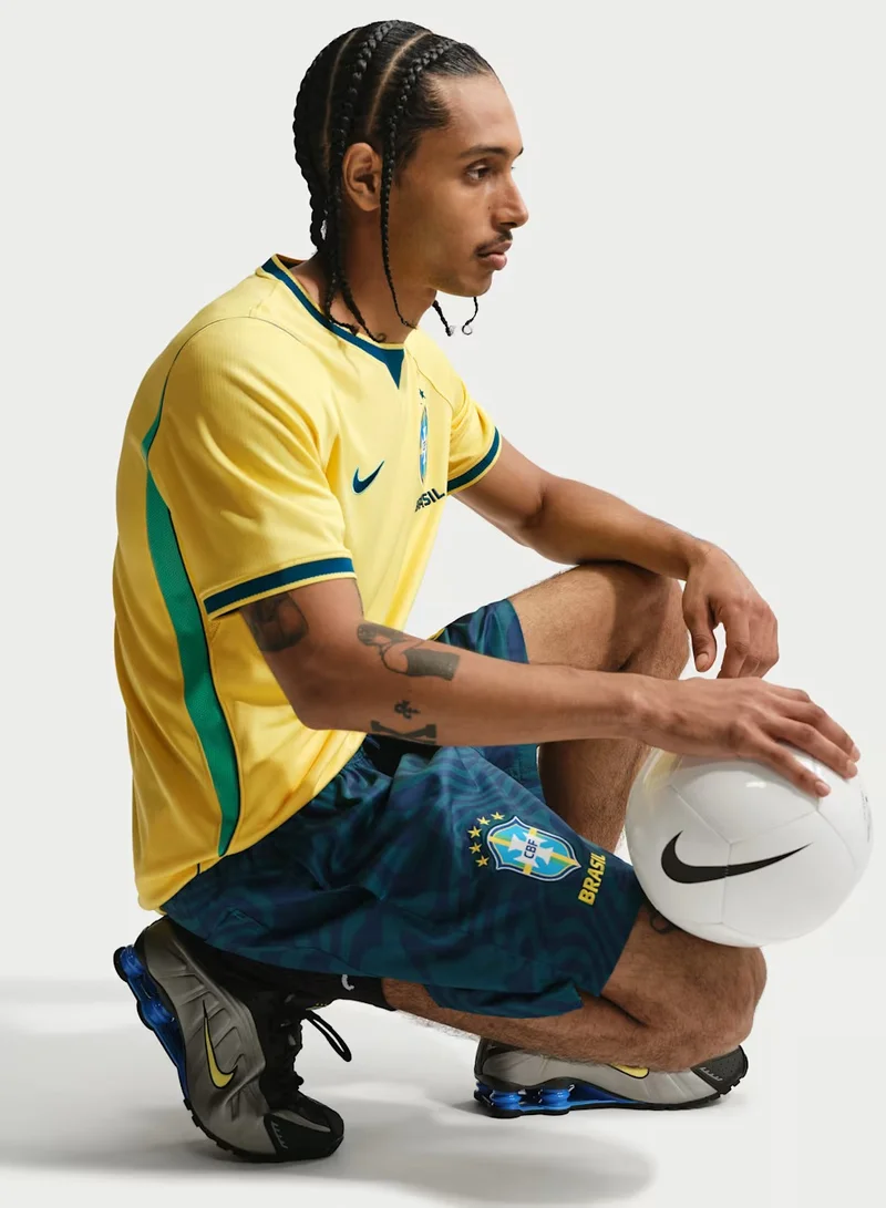Nike CANARY/LIGHT MENTA/(GEODE TEAL) (NO SPONSOR) Brazil 2026 Home Jersey  | Best Price UAE