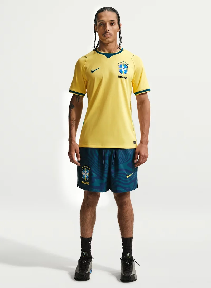 Nike CANARY/LIGHT MENTA/(GEODE TEAL) (NO SPONSOR) Brazil 2026 Home Jersey  | Best Price UAE