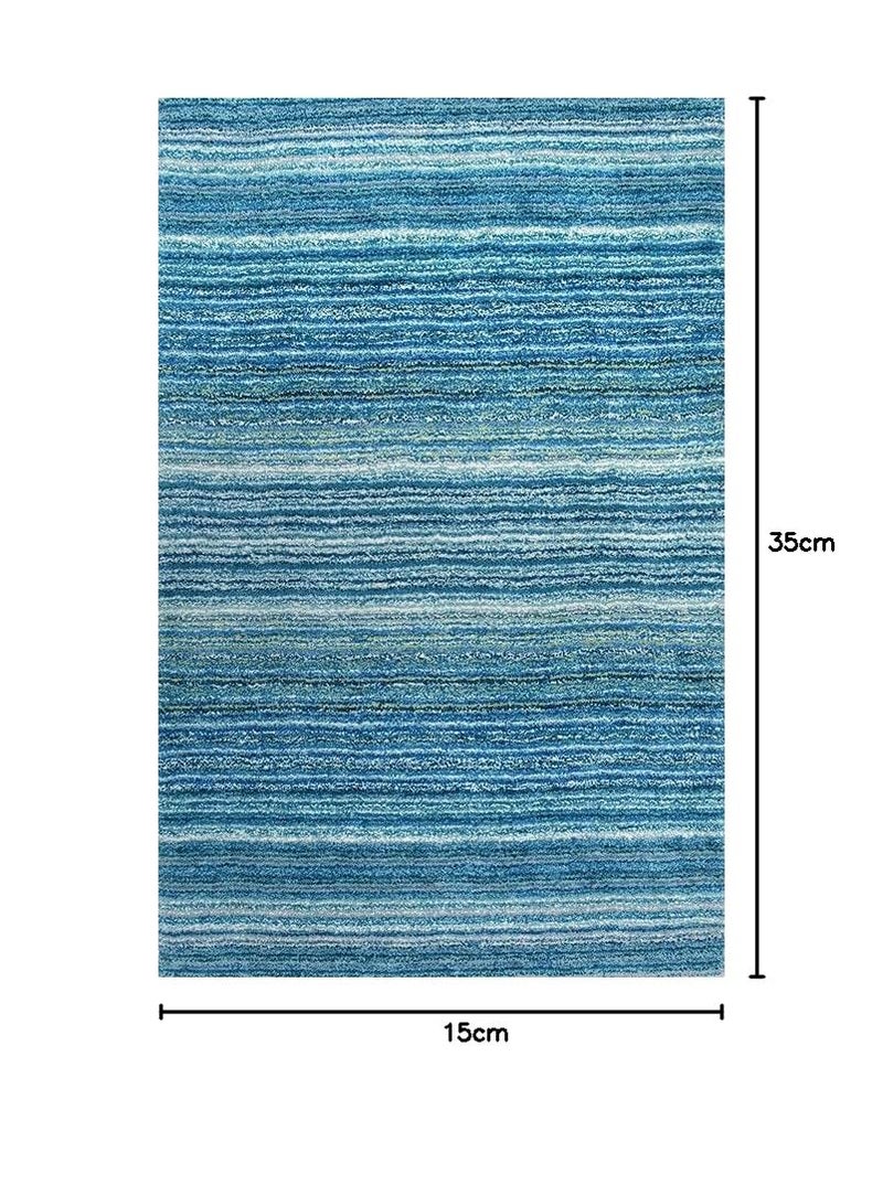 CARPET TRUCSON Fur Rectangular Rugs and Carpet for BedroomLiving Room Sky Blue Multi4X6 Feet - Image 2