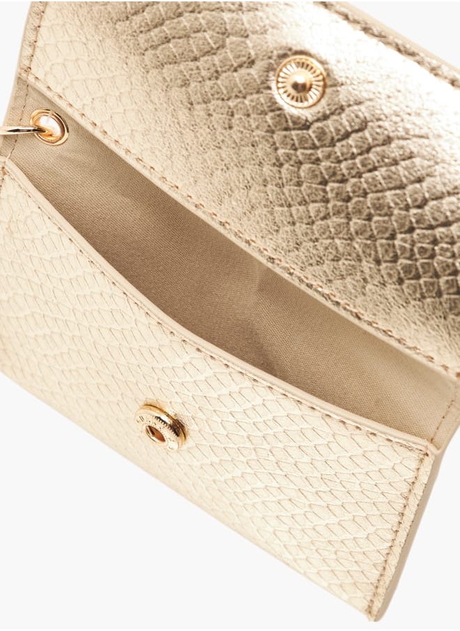 Flora Bella By Shoexpress - Women Logo Accent Wallet with Flap Closure Ramadan Collection - Image 1