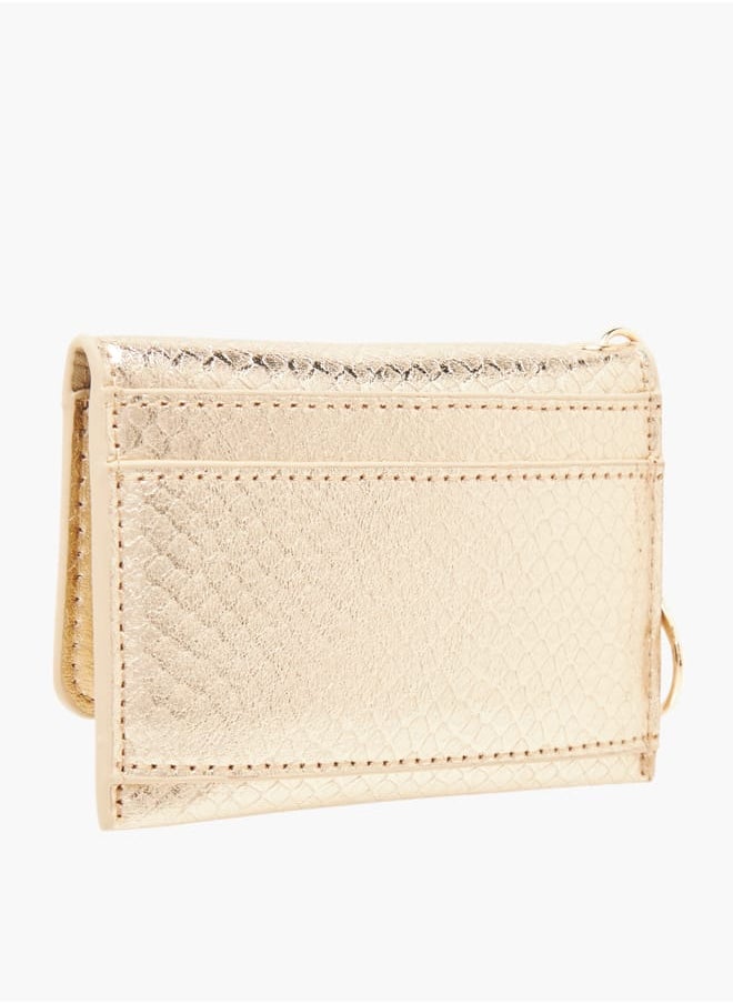 Flora Bella By Shoexpress - Women Logo Accent Wallet with Flap Closure Ramadan Collection - Image 1